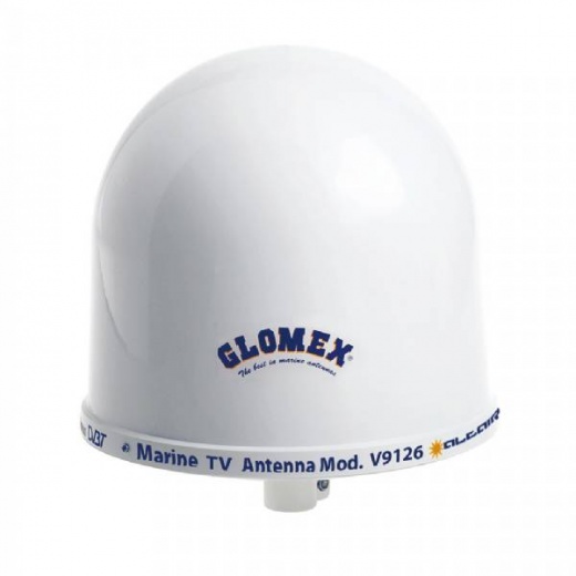 Glomex 10Inch Dome TV Antenna W/Auto Gain Control And Mount