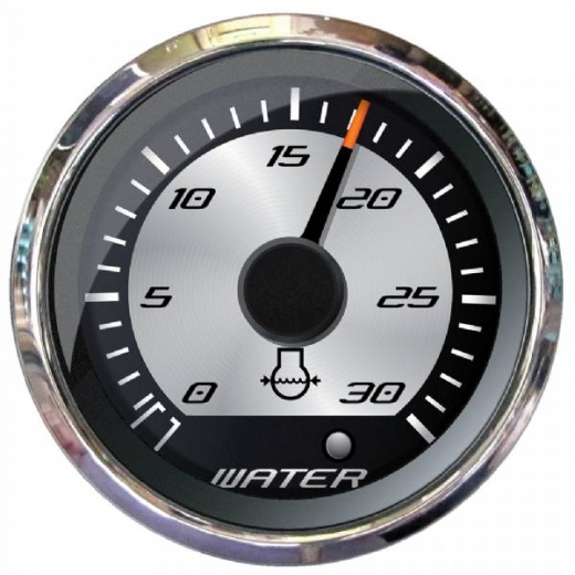 Faria Platinum 2Inch Water Pressure Gauge Kit - 30 Psi