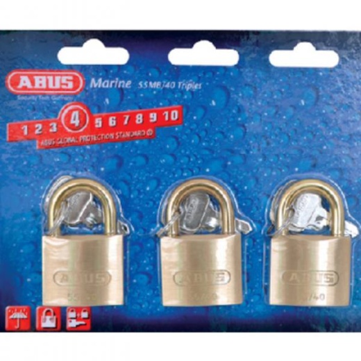 Abus Lock Padlock Brass 1-1/2 Ka 3/Cd - High-Security Lock for Maximum Protection