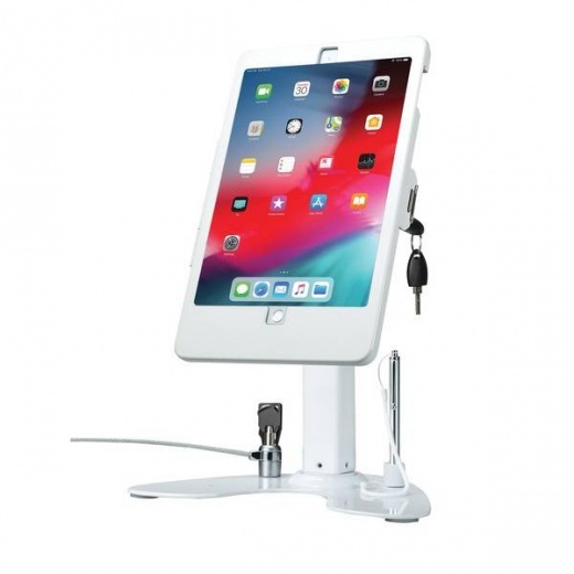 Cta Digital Dual Security Kiosk Stand with Locking Case and Cable for 10.2-Inch iPad