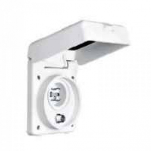 Hubbell Nylon Inlet Tv/Phone - HBLPHTVNM