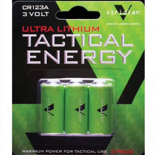 Viridian Cr123a Lithium Battery 3Pk