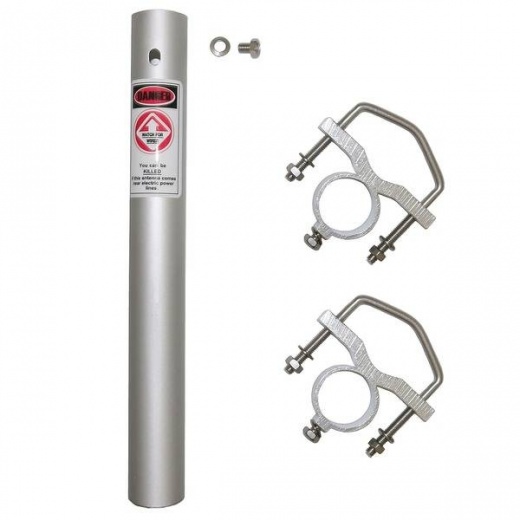 Tram 6 dBd Gain VHF/8 dBd Gain UHF Black Amateur Dual Band Base Antenna