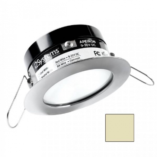 I2systems Apeiron A503 3W Spring Mount Light - Warm White - Polished Chrome