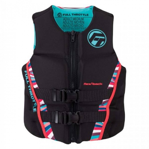 Full Throttle Women Fts Rapid-Dry Flex-Back Life Jacket - Women Fts M - Pink