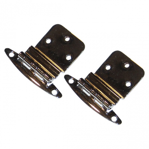Perko Chrome Plated Brass 3/8 Inch Inset Hinges