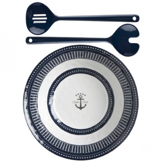 Marine Business Melamine Salad Bowl And Servers - Sailor Soul