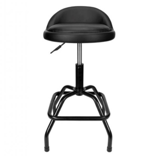 Performance Tool Pneumatic Swivel Bar Stool - 14 Inch Diameter Synthetic Leather Foam Padded Seat