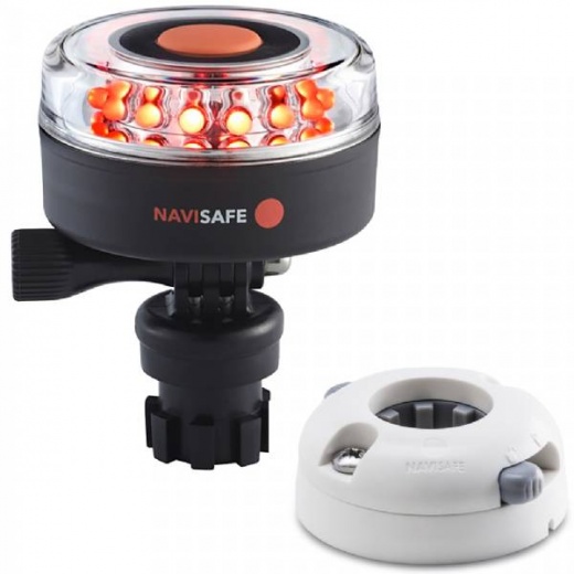 Navisafe Navilight All Red 360 Deg 2Nm with Navimount Base Horizontal Mount