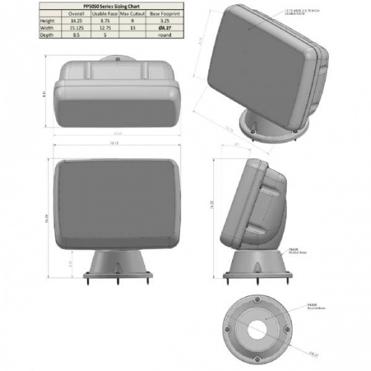 Navpod Powerpod For Simrad Go12-Xse