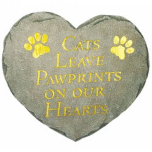 Spoontiques Cats Leave Pawprints Stepping Stone