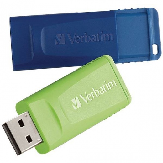 Verbatim 16Gb Store Ftnft Go Usb Flash Drive (2 Pk- Blue, Green)