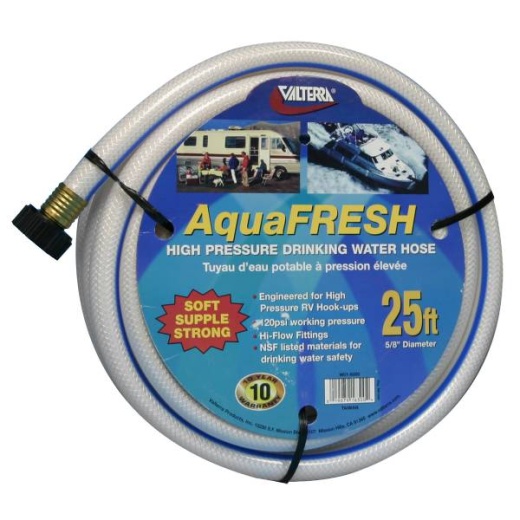 Valterra Water Hose 5/8 x 25 ft White