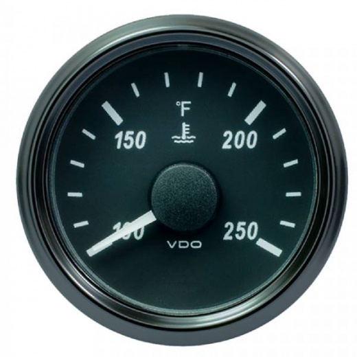 VDO SingleViu 52mm Water Temp Gauge - 250 Deg F - 291-22 OHM