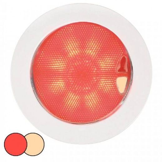 Hella Euroled 150 Recessed Surface Mount Touch Lamp - Red/Warm White