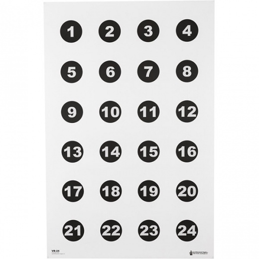 Action Targets Action Tgt 24 3" Nmbr Circles 100Pk - Command Training Target