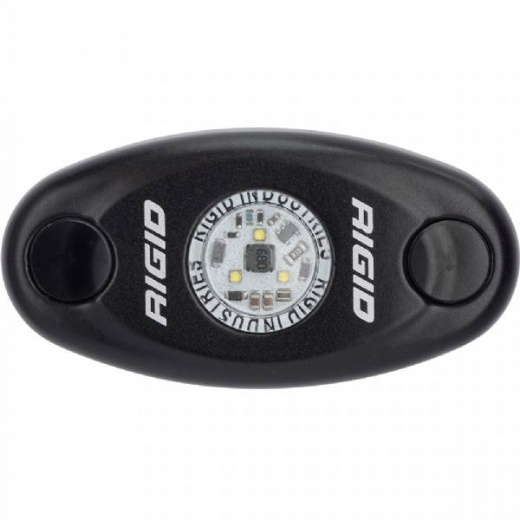 Rigid A-Series Black Low Power Led Light - Single - Amber
