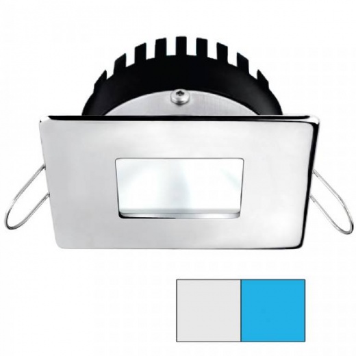 I2systems Apeiron Pro A506 6W Spring Mount Light - Square/Square - Cool White and Blue