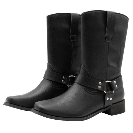 Searchers Cowboy Boots With Buckle Black Med