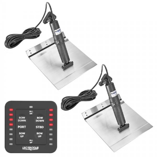 Lectrotab Xka Aluminum Alloy Trim Tab Kit W/One-Touch Control - 12 X 18