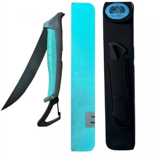 Toadfish Stowaway 8.5 In Fillet Knife with XL Folding Cutting Board