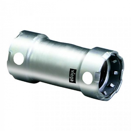 Viega Megapress 1-1/2Inch Stainless Steel 304 Coupling W/O Stop