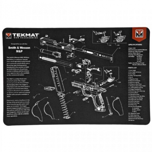 TekMat Pistol Mat S&W M&P Blk