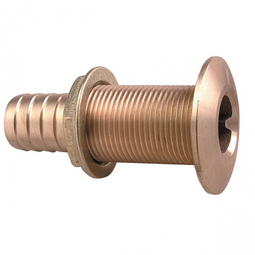 Perko 1-1/8 Inch Thru-Hull Fitting for Hose Bronze Made in the USA