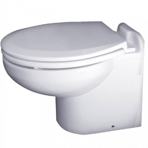 Raritan Marine Elegance Toilet - Household Style - White - Freshwater - Straight Back