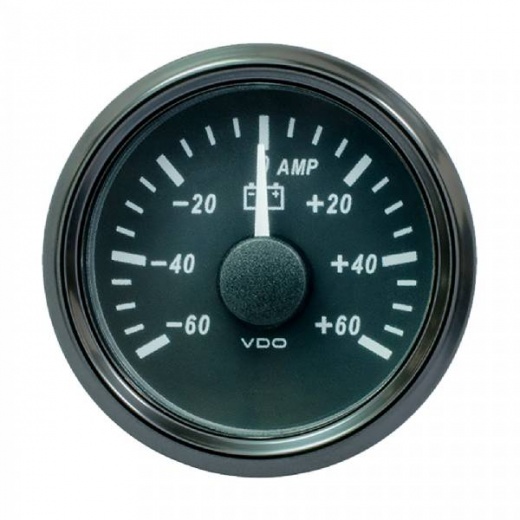 VDO Singleviu 52Mm (2-1/16Inch) Ammeter - 60 Amp