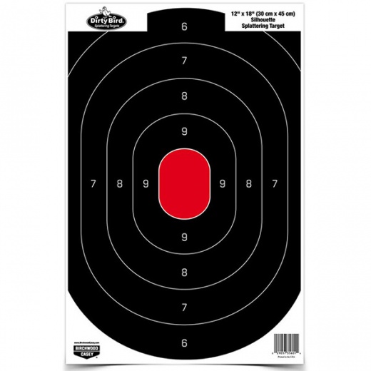 Birchwood Casey B/C Dirty Bird Slhout Tgt 8-12X18: High-Quality Shooting Targets