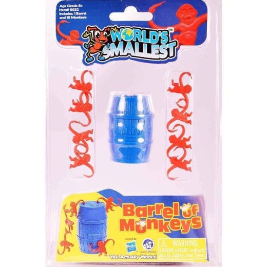 World's Smallest Barrel Of Monkeys Game