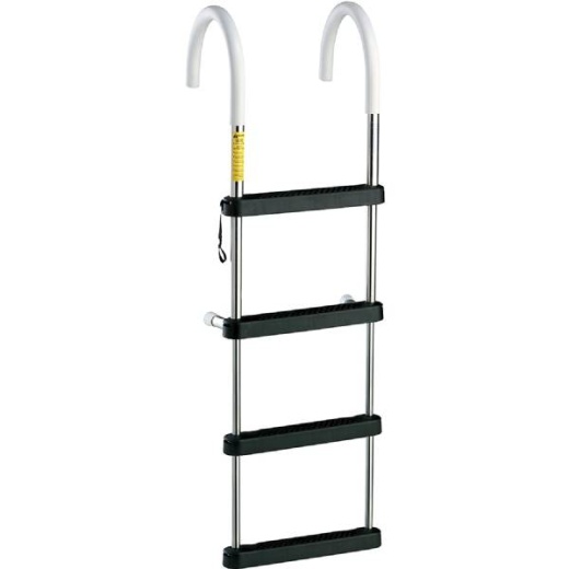 Garelick Ladder 4 Step SS Tele - Telescoping Gunwale Boarding Ladder