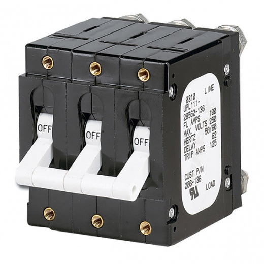 Paneltronics Ftcft Frame Magnetic Circuit Breaker - 100 Amp - Triple Pole