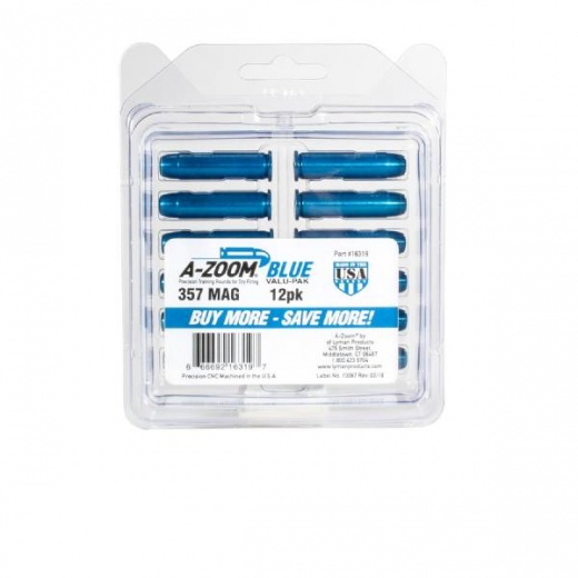 A-Zoom Azoom Snap Caps 357Mag 12Pk Blue