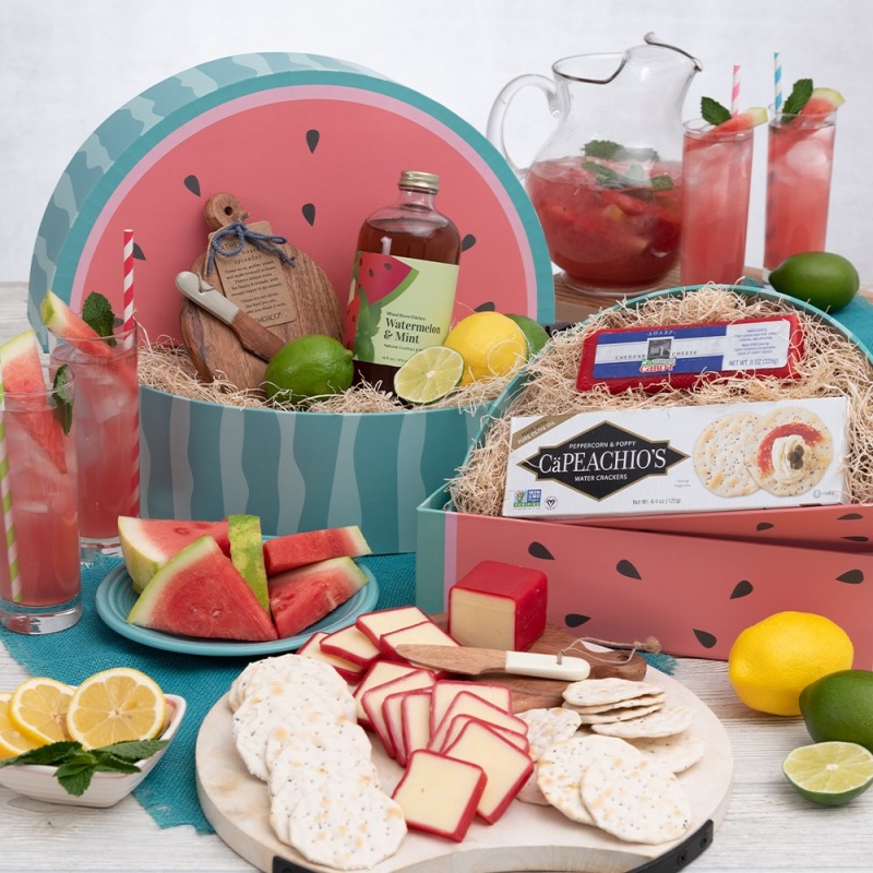 Tang Watermelon Box Refreshing Watermelon Cheese and Cracker Gift Box