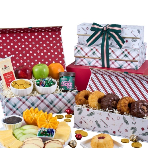 Premium Fruit And Baked Goods Gift Tower