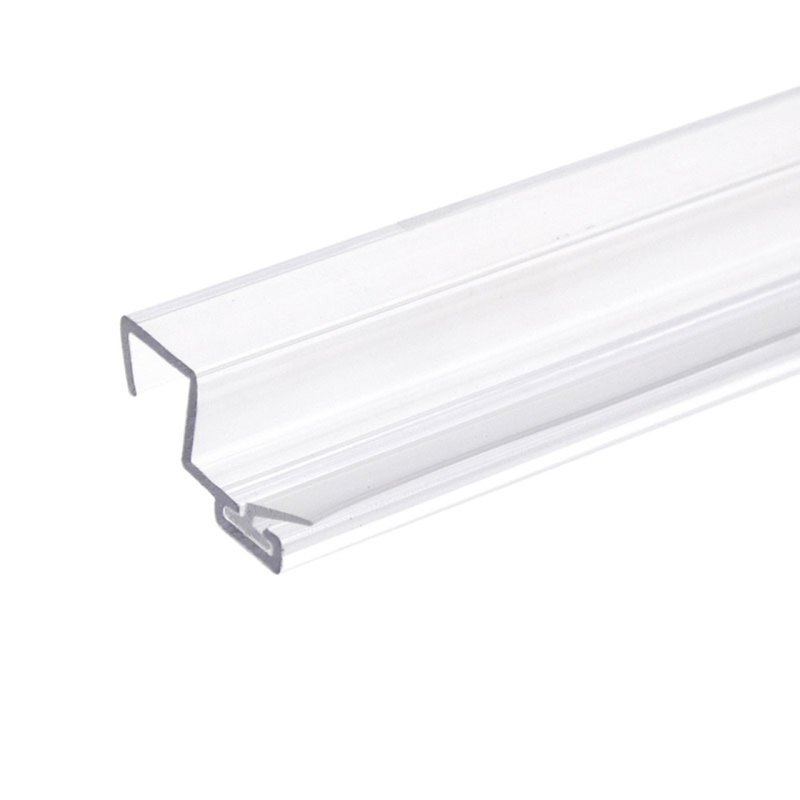 Fhc Clear U Seal Strike W/Leg Insert At 90 Degrees For 3/8" Glass - Compare To P090sj, P90sj38