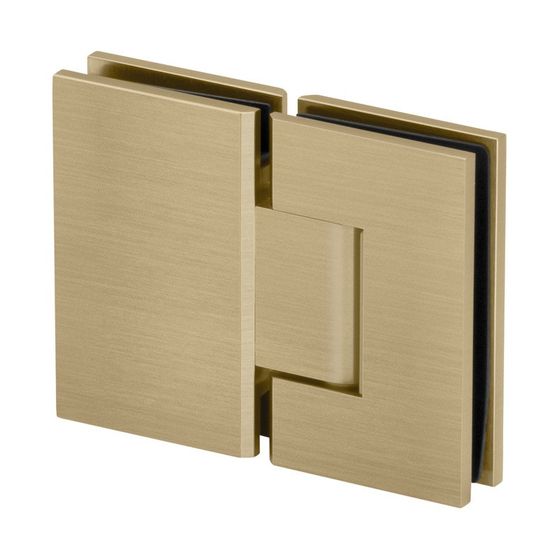 Glass Simple Genesis 180 Degree Glass-To-Glass Shower Door Hinge, Square Profile