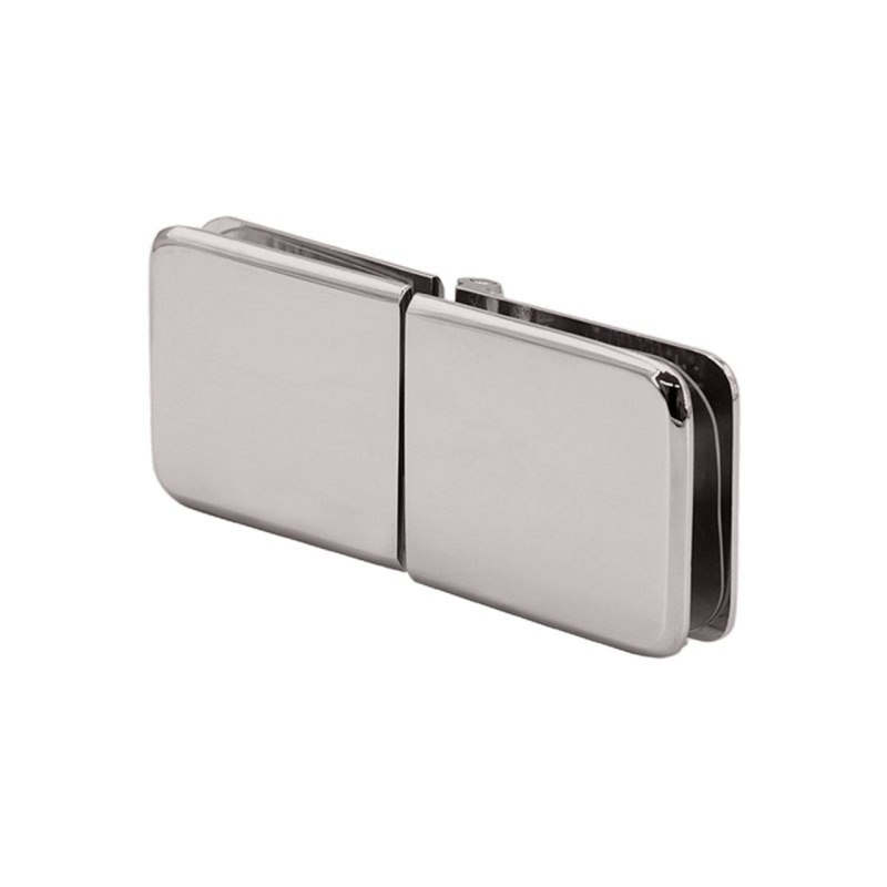 Fhc Adjustable Glass Clamp Beveled - 180 Degree Glass-To-Glass For 3/8" To 1/2" Glass - Compare To Adjbev180, Cpgtga