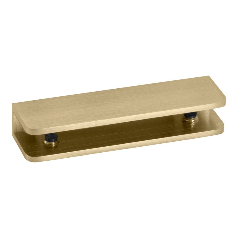 Glass Simple Wall-Mount Rectangular Shelf Clamp 3-15/16" X 1-1/16"