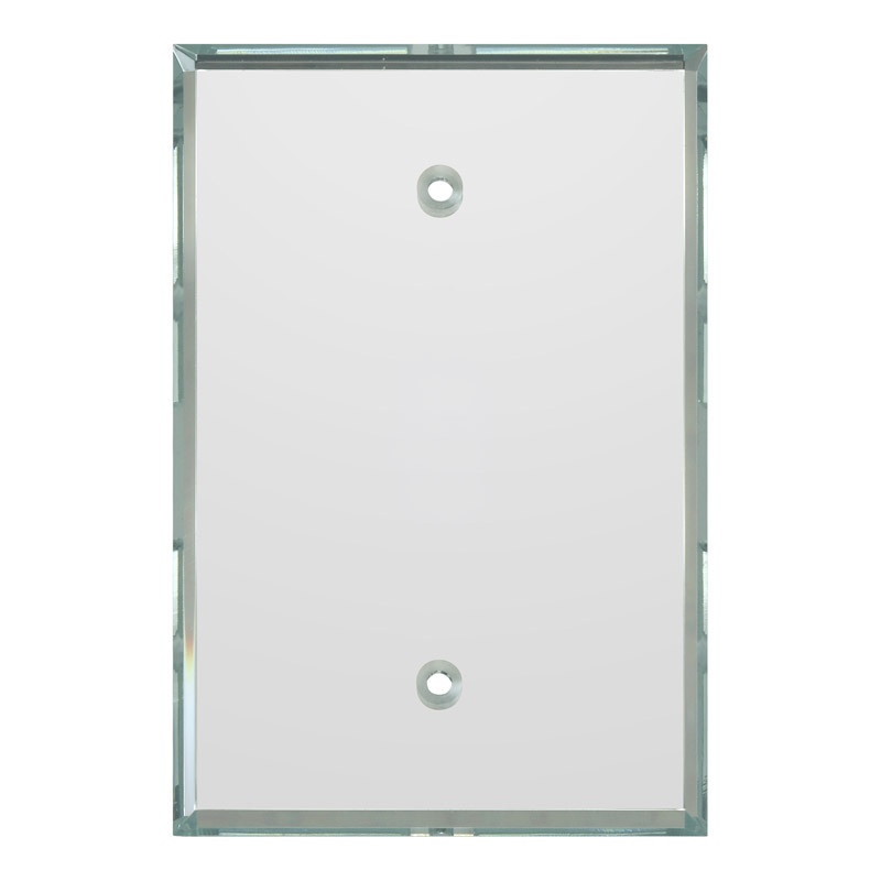 Glass Simple Single Blank Glassalike® Acrylic Mirror Plate