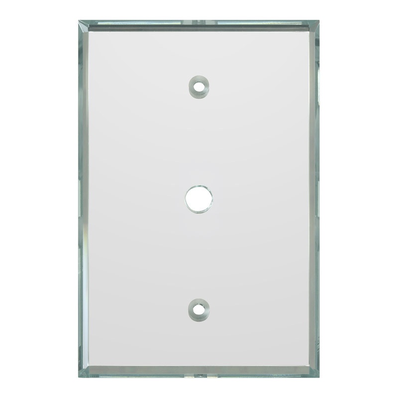 Glass Simple Single Tv/Cable Glassalike® Acrylic Mirror Plate