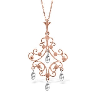Galaxy Gold 14K Gold Plated CZ Stone Pendant Necklace
