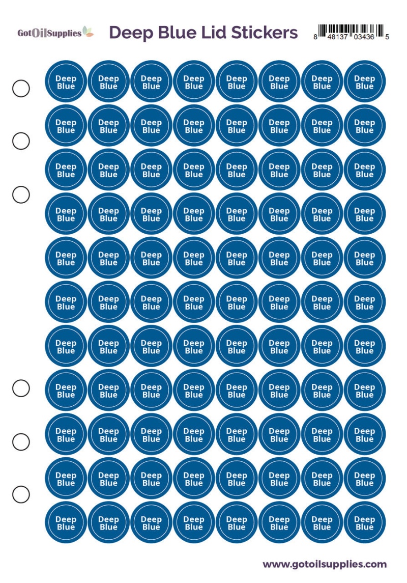 Deep Blue® dōTerra® Lid Stickers