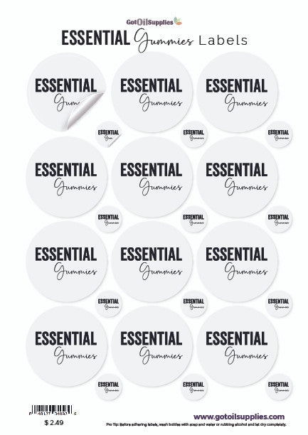 Essential Gummies Labels