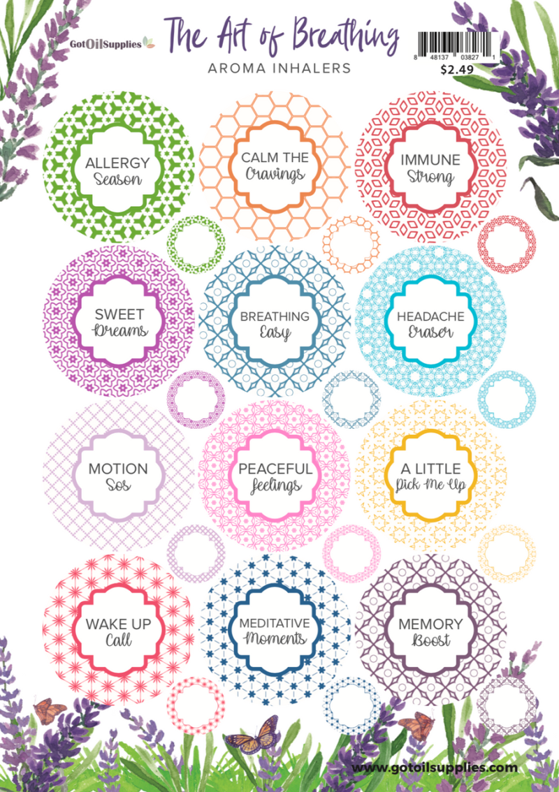 Aroma Inhaler Labels