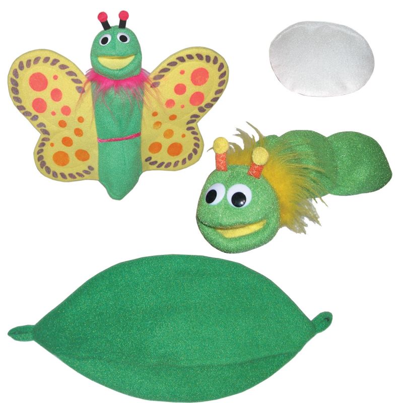 Puppet Partners Life Cycle Of A Butterfly Puppet Set