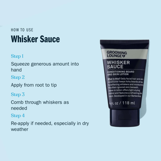Grooming Lounge Whisker Sauce 2 Pack - The Ultimate Beard Moisturizer