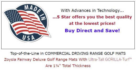 5 Star Gorilla Golf Mat (Commercial Golf Mat)